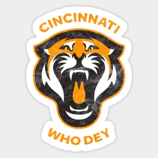 Cincinnati Bengals 2022 Who Dey! Sticker